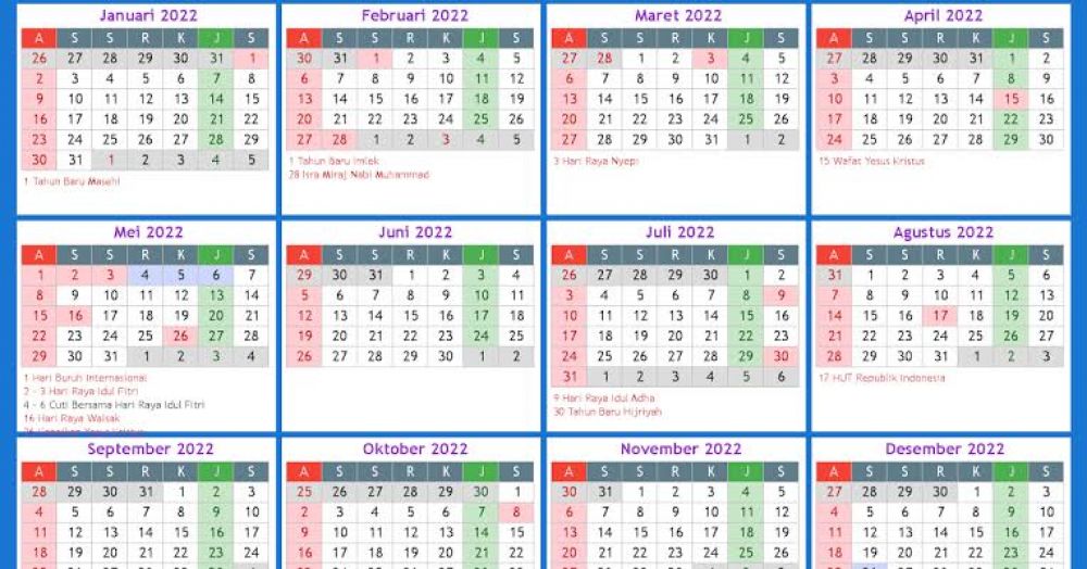 kalender 2019 indonesia libur nasional