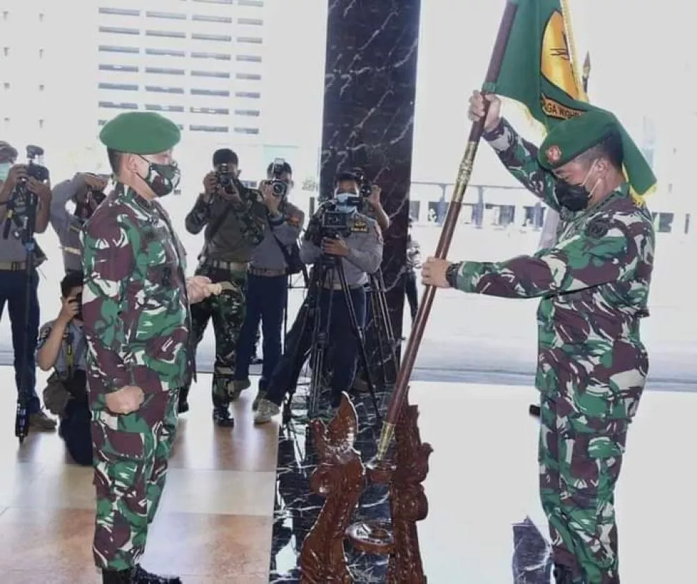 Kasad Jend Andika Perkasa,Pimpin Langsung Upacara Alih Kodal