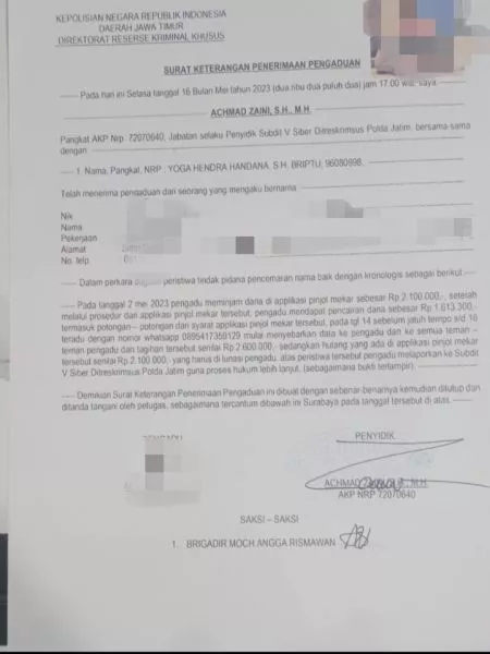 Belum Telat Tanggal Data Disebar, Debitur Laporkan 'Mekar' Ke Polisi