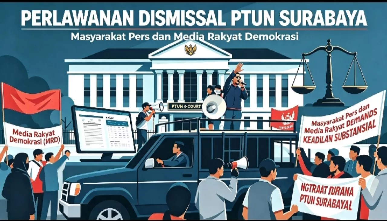 Aroma Busuk Selimuti Putusan Perlawanan Dismissal Di PTUN Surabaya, Garad Buat Bukti Untuk Lapor Ke KY
