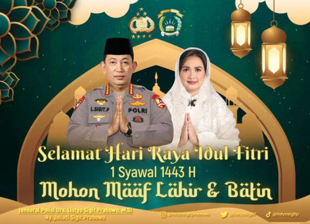 Momen Idul Fitri 1443H, Kapolri Berikan Pesan Perkokoh Persatuan