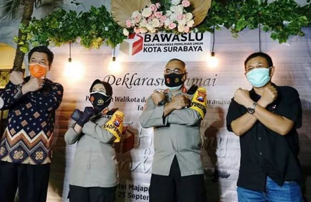 Pelaksanaan Deklarasi damai Pemilu,berjalan lancar dan aman