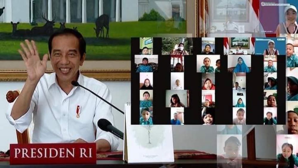 Di Hari Anak Nasional, Jokowi Janji Buka Sekolah Jika Pandemi Turun