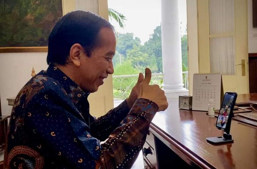 Momen Jokowi Saat Vidio Call Peraih Emas Olimpiade Tokyo