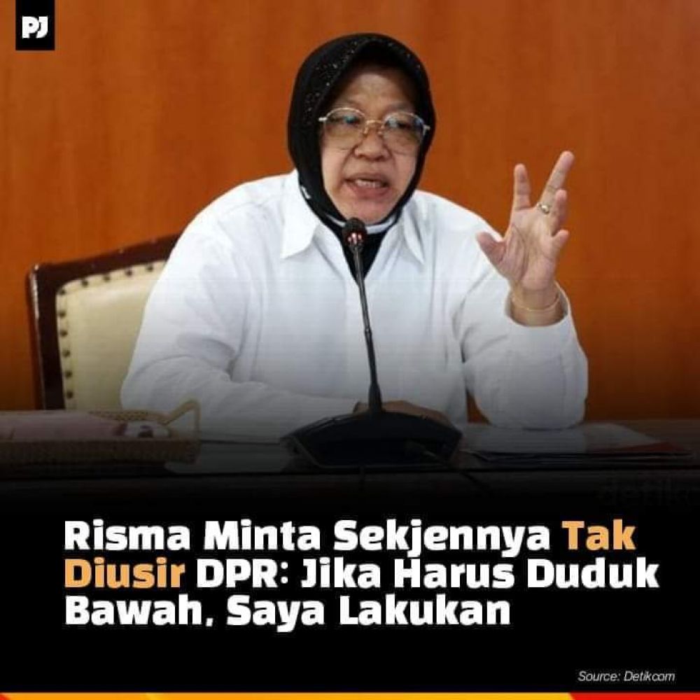 Gara Gara Ini, Risma Siap Bersimpuh Minta Maaf Ke DPR