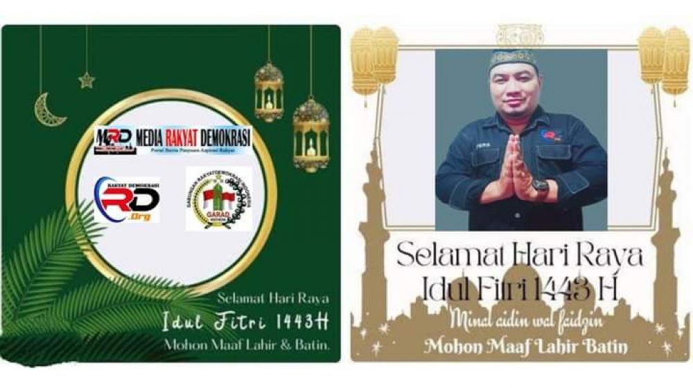 Selamat Hari Raya Idul Fitri 1 Syawal 1443H, Mohon Maaf Lahir & Batin