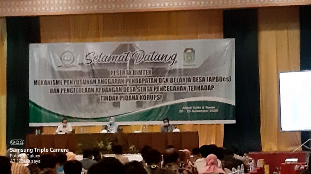 Perangkat Desa Kabupaten Tebo,Diberikan Bimtek Pencegahan Korupsi!!!