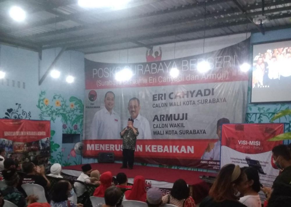 Pasca Debat Publik Ke II Pilwali Surabaya,ER-JI Diniali Unggul 10%