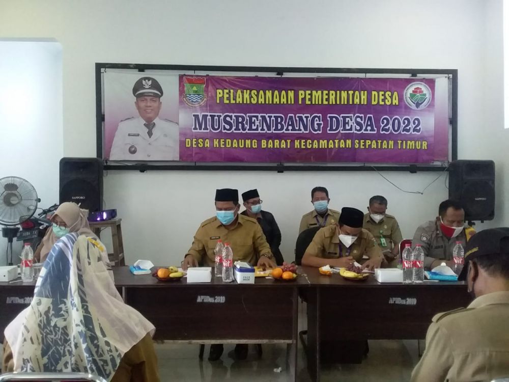 Guna Serap Aspirasi Masyarakat,Kades Kedaung Barat Gelar Musrenbangdes