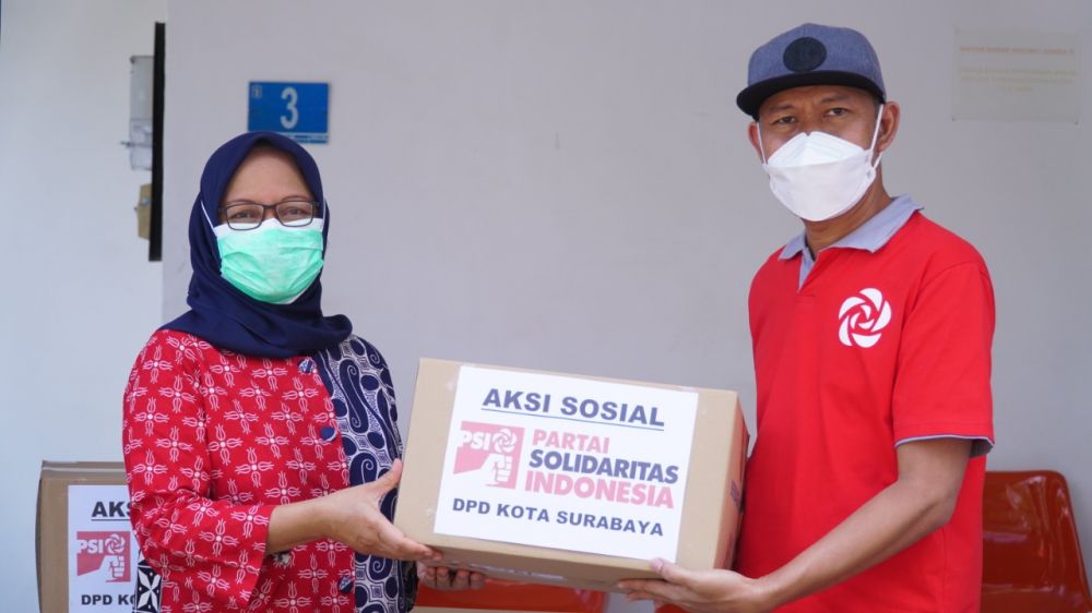 PPKM Diperpanjang,DPD PSI Surabaya Salurkan 1000 APD