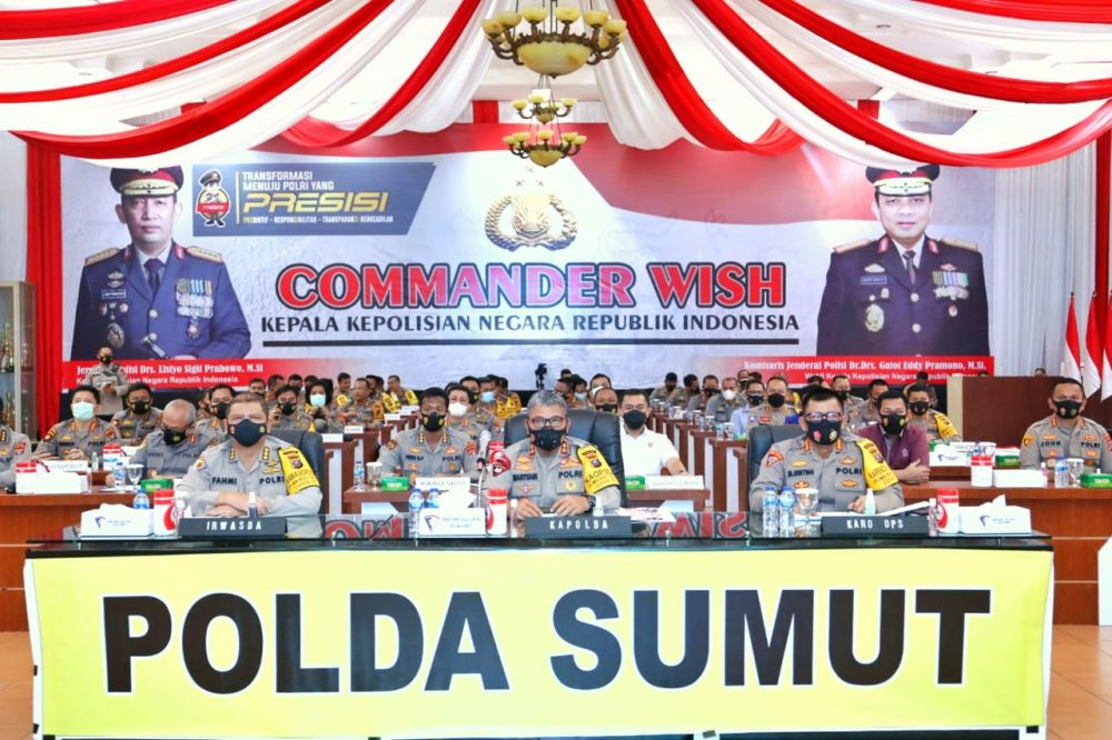 Commander Wish Kapolri,Kapolres Simalungun Ikuti Secara Virtual 