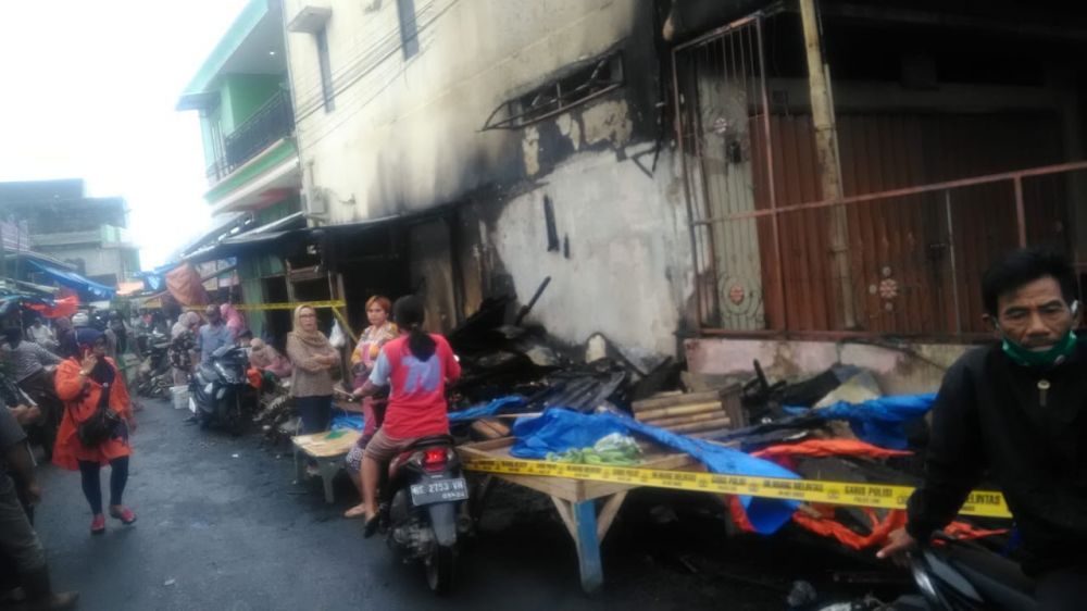 Pasar Talangpadang Tanggamus,Ludes Dilalap Si Jago Merah