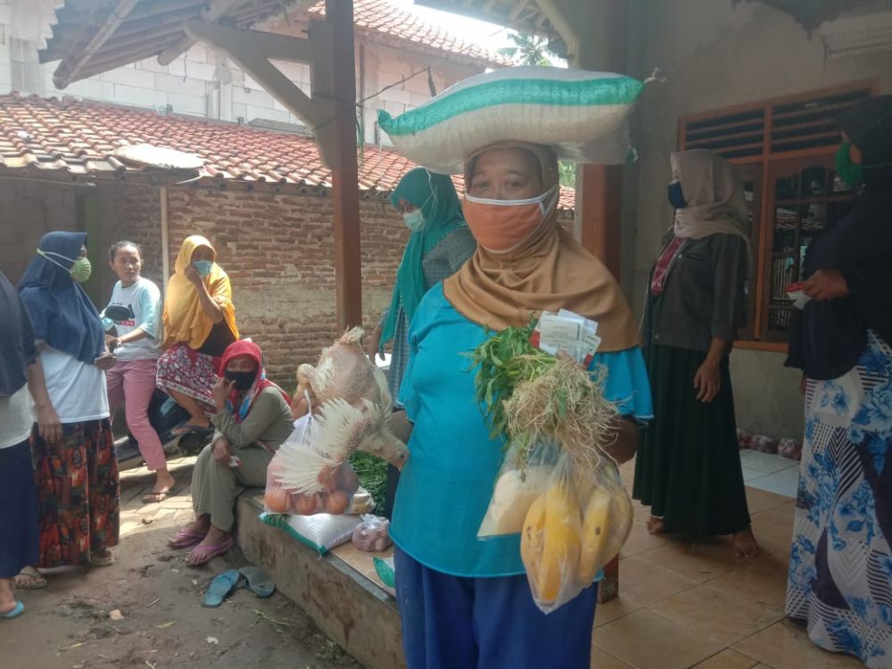 TKSK Pakuhaji,Pantau Penyaluran BPNT PKH Di Desa Kohod