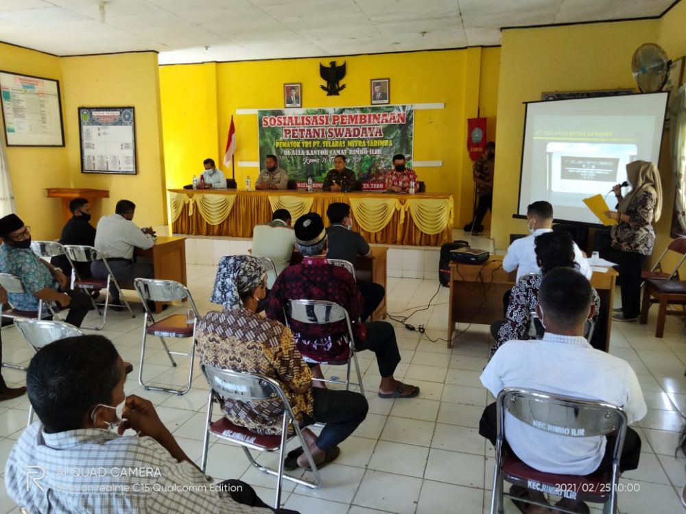 PT SMS Gelar Sosialisasi Pembinaan Petani Swadaya Di Rimbo Ilir