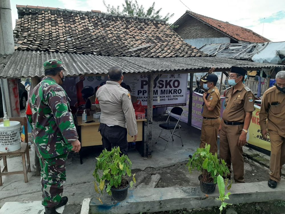 PPKM Mikro, Camat Sepatan Cek Posko Penanganan Covid Di Tingkat RT RW