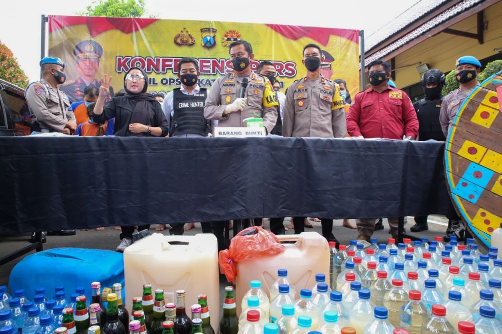 Kapolres Jombang Rilis Hasil Tangkapan Selama Dua Minggu