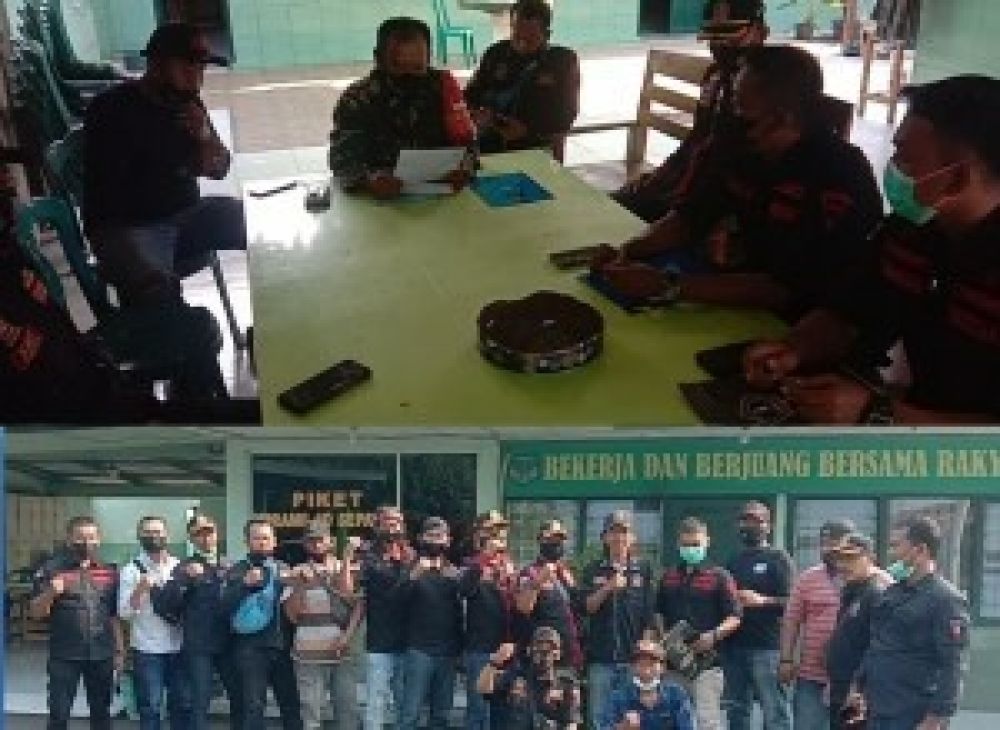 Ormas PPBNI Satria Banten DPAC Sepatan Timur Kunjungi Muspika Setempat