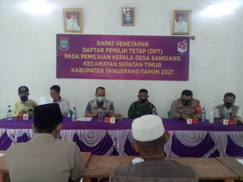 Jelang Pilkades, Panitia Desa Sangiang Adakan Pleno Penetapan DPT