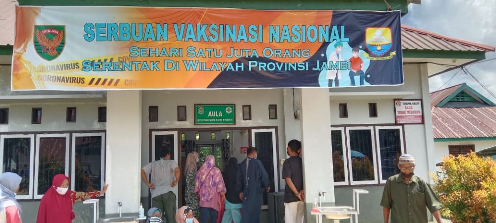 Warga Rimbo Bujang, Antusias Ikuti Vaksinasi Covid-19 Di Puskesmas