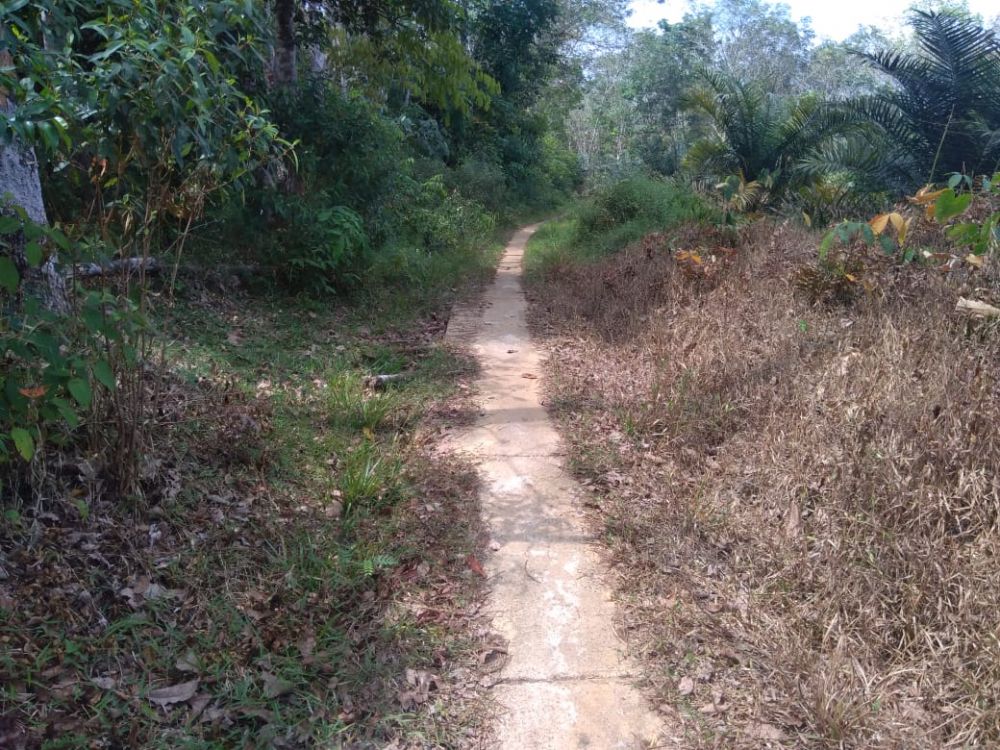 Baru Setahun Jalan Sudah Rusak, Kades Sukamaju Terkesan Salahkan Warga