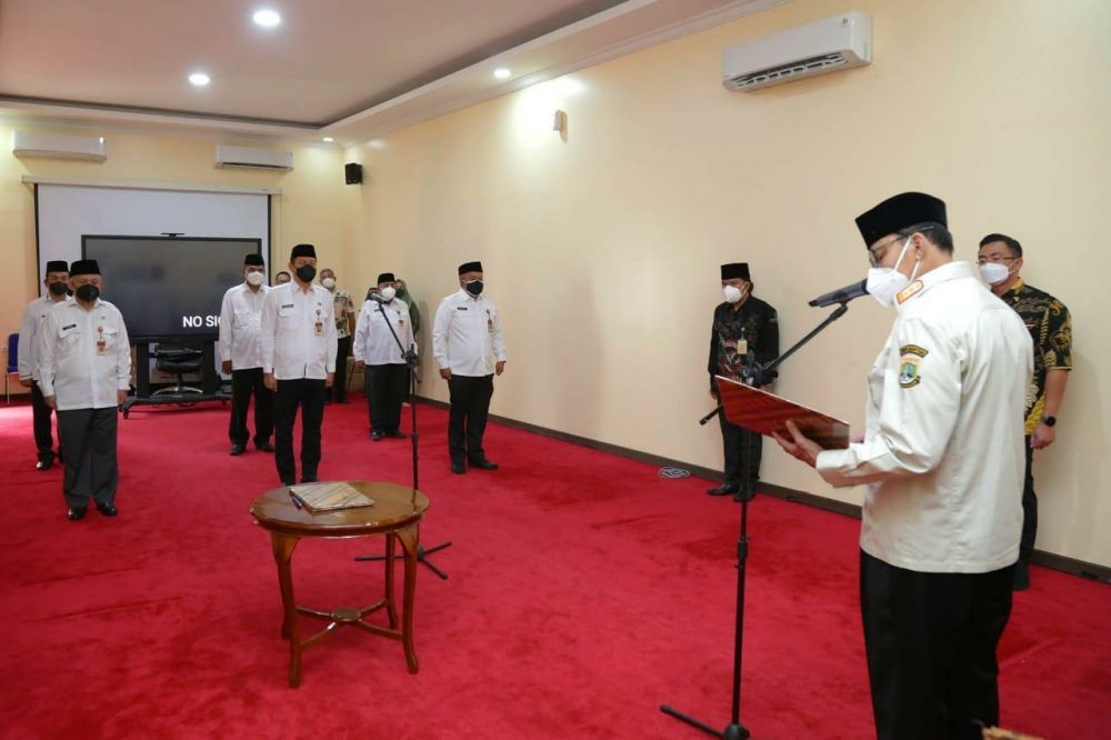 Gubernur Banten, Lantik 6 Pejabat Tinggi Pratama Provinsi