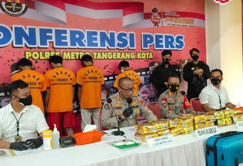 Satresnarkoba Polres Tangerang Kota Berhasil Gagalkan Peredaran Sabu