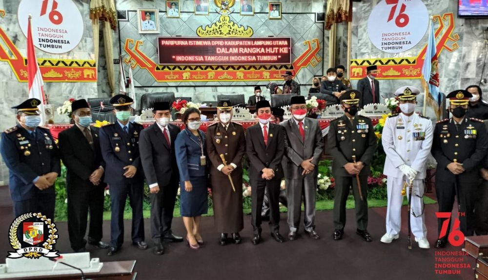 Peringati HUT RI Ke 76 Th, Forkopimda Lampura Gelar Sidang Istimewa