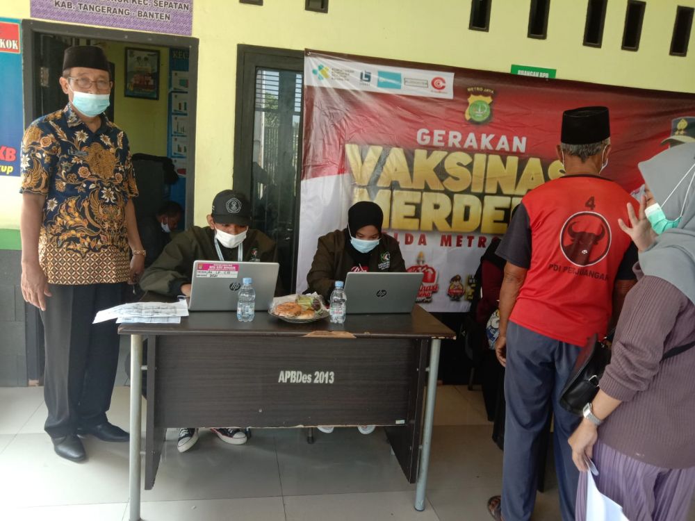 Polsek Sepatan Gandeng Pemdes Kayu Bongkok 