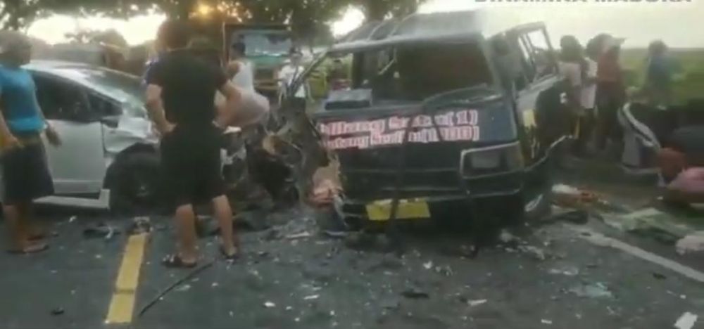 Honda Jazz VS L300 Di Camplong, 6 Orang Dikabarkan Luka Luka