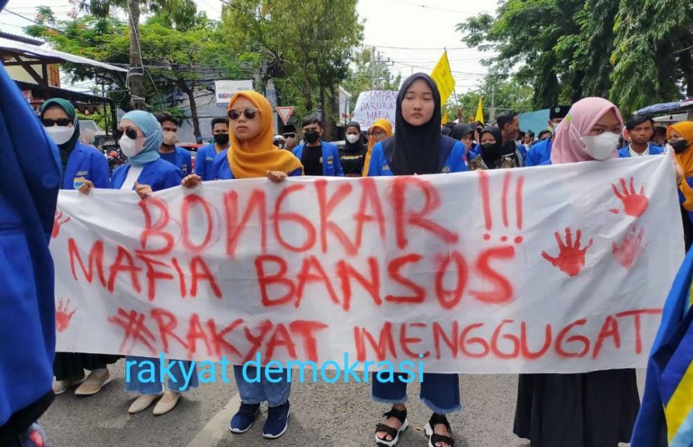 PC PMII Sampang, Demo Bupati & DPRD Tuntut Pembenahan Penyaluran BPNT