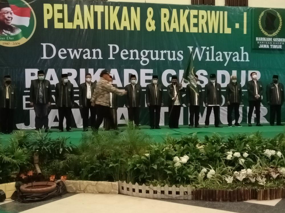 Pelantikan DPW Barikade Gusdur Jatim, Dihadiri Kofifah Indarparawansah