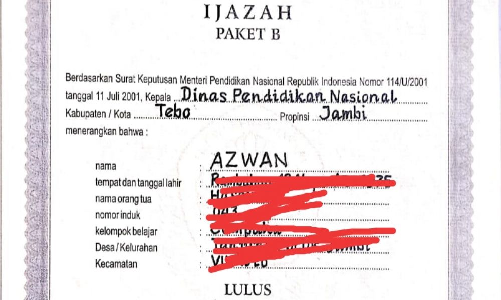 Diduga Gunakan Ijazah Palsu, Kades Medan Sri Tebo Gerah Ditanyai media