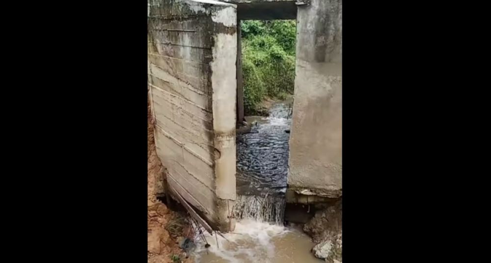 Box Cluvert Desa Telok Rendah Pecah, Dinas PUPR Tebo Saling Lempar? 