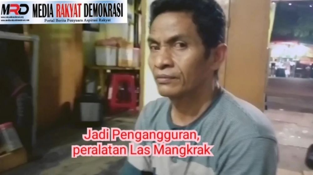 Lapaknya Digusur, Peralatan Las Mangkrak Dan Jadi Pengangguran