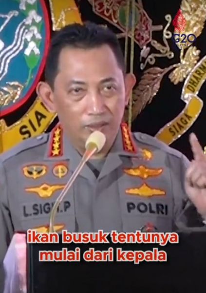 Kapolri Beri Pesan Kepada Jajaran, Jika Ada Laporan Langsung Dicopot