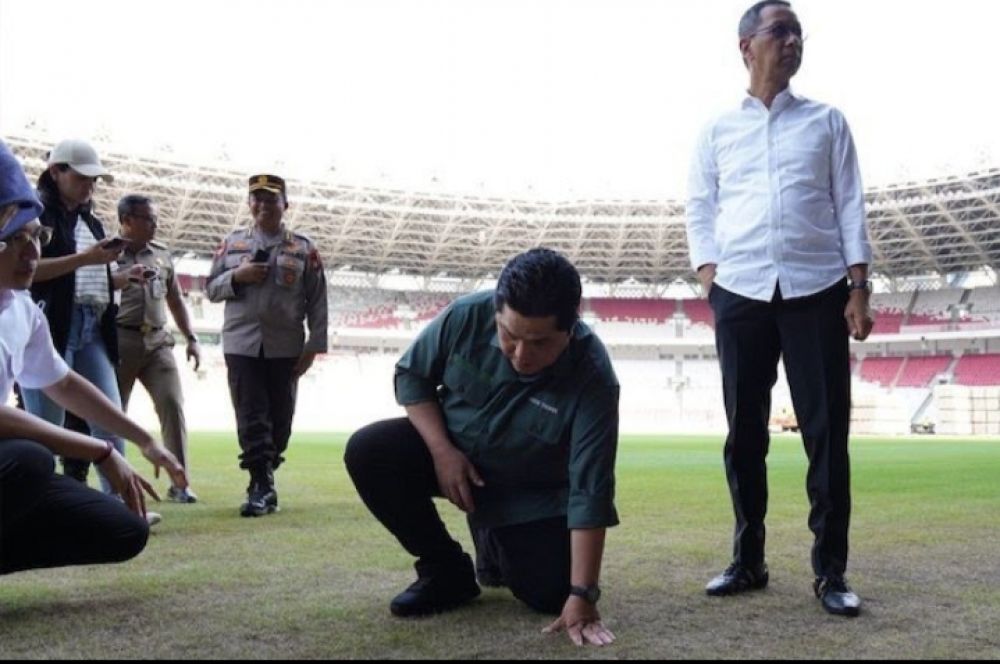 Erick Thohir Kecewa, Gegara Konser BLACKPINK Di GBK Bikin Rumput Rusak