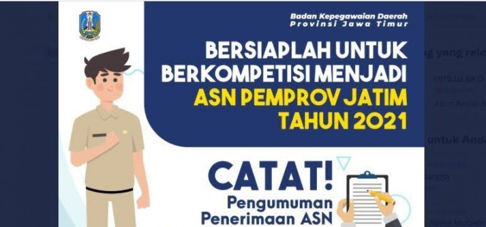 Pemprov Jatim Buka CPNS Dan PPPK, Lulusan SMK Boleh Ikut Melamar...