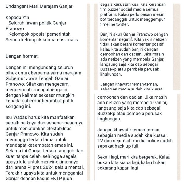 Beredar Surat Undangan Merajam Ganjar Pranowo, Netizen : Kejam Sekali!