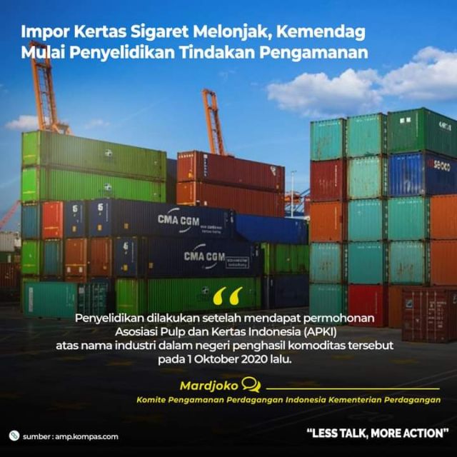 Kertas Rokok Meroket,Kemendag Lakukan Investigasi