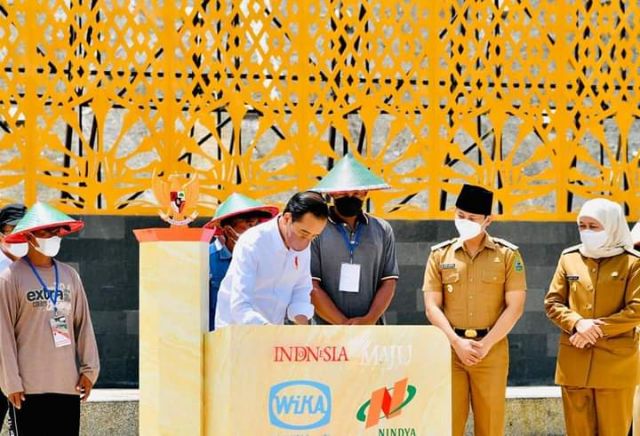 Dua Bendungan Besar Jatim, Di Resmikan Jokowi