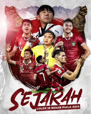 Sejarah Baru Tercipta, Indonesia Lolos Babak 16 Besar Piala Asia 2023