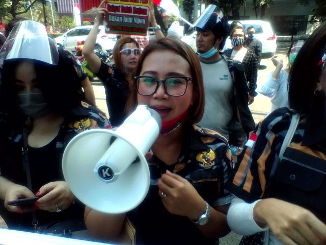 Desak DPRD gunakan Hak Angketnya,Pekerja Seni Demo tolak PSBB Jakarta