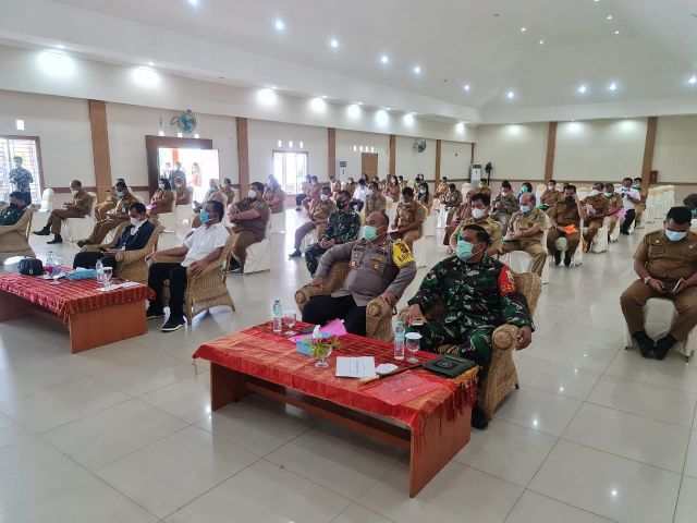 Kapolres Simalungun Hadiri Rapat Sosialisasi Penyaluran Vaksin Covid