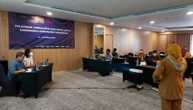 Diskominfo Tangerang Gelar Pelatihan Jurnalistik, Guna Peningkatan SDM