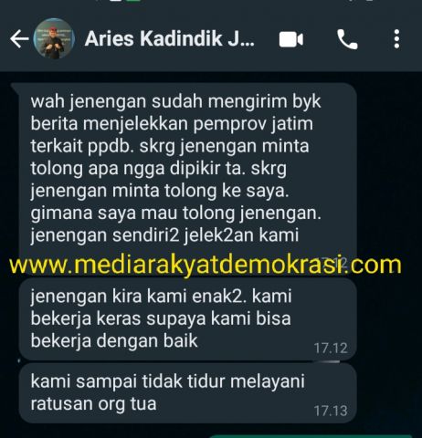 Terkesan Cengeng! Mental Kadindik Jatim Yang Baru Jadi Sorotan