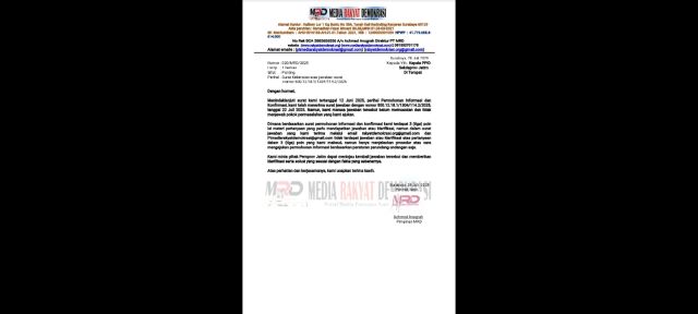 Surat Keberatan Untuk Penggunaan APBD Program OPOP Ke Pemprov Jatim